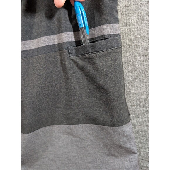 Academy Mens Grey and Black Shorts Zipper Pocket Detail Size 32 Casual, Travel - Picture 16 of 16